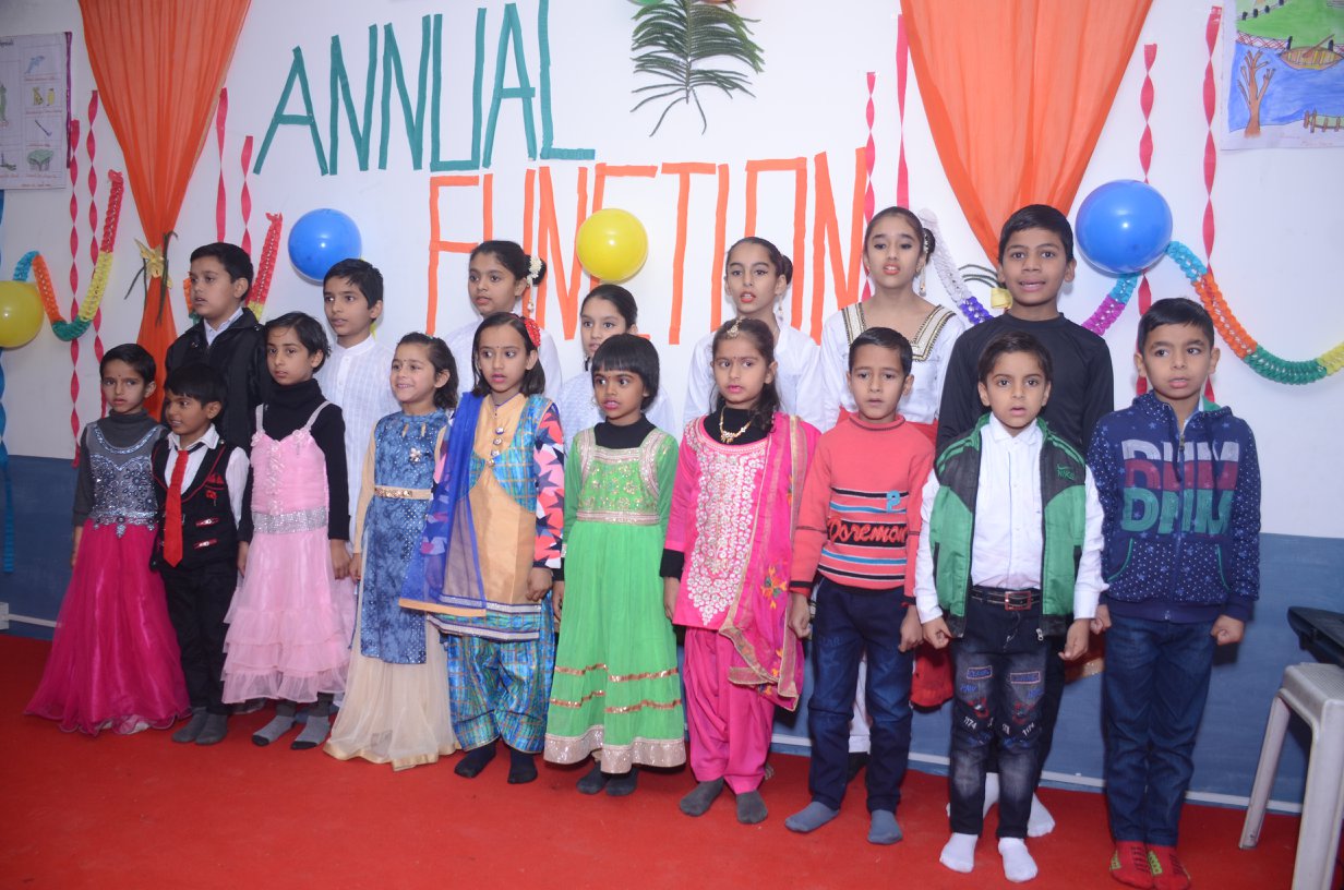 Students at the school annual function